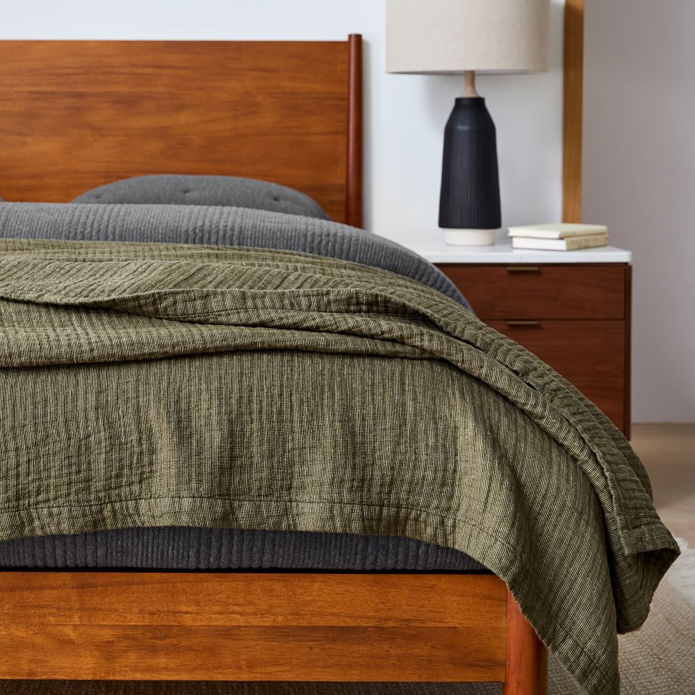 European Flax Linen Blanket West Elm