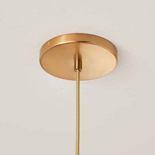 west elm brass pendant