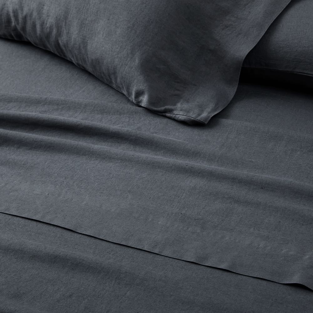 Bed Sheet Set 4 Piece Linen Bedding Sheet 2 Pillowcases Flax Sheets Set Bedding Set