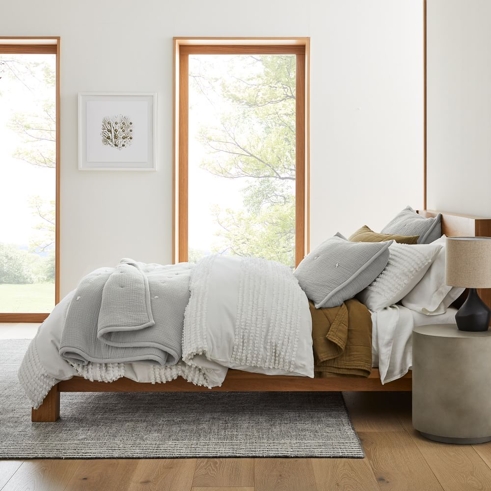 Candlewick & Gauze Layered Bedding Look West Elm