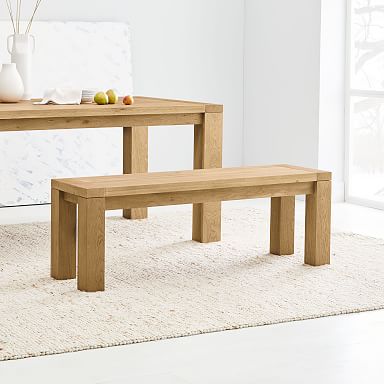 wood bench west elm