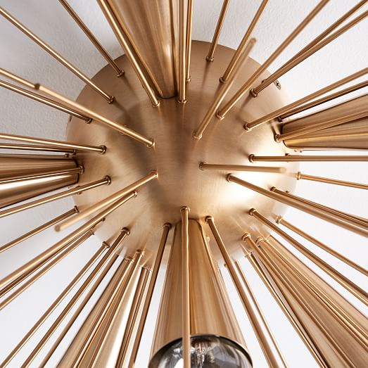 brass sputnik flush mount