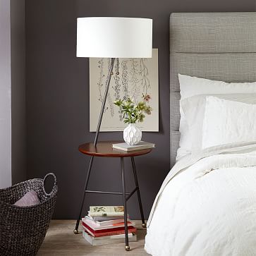 floor lamp with nightstand