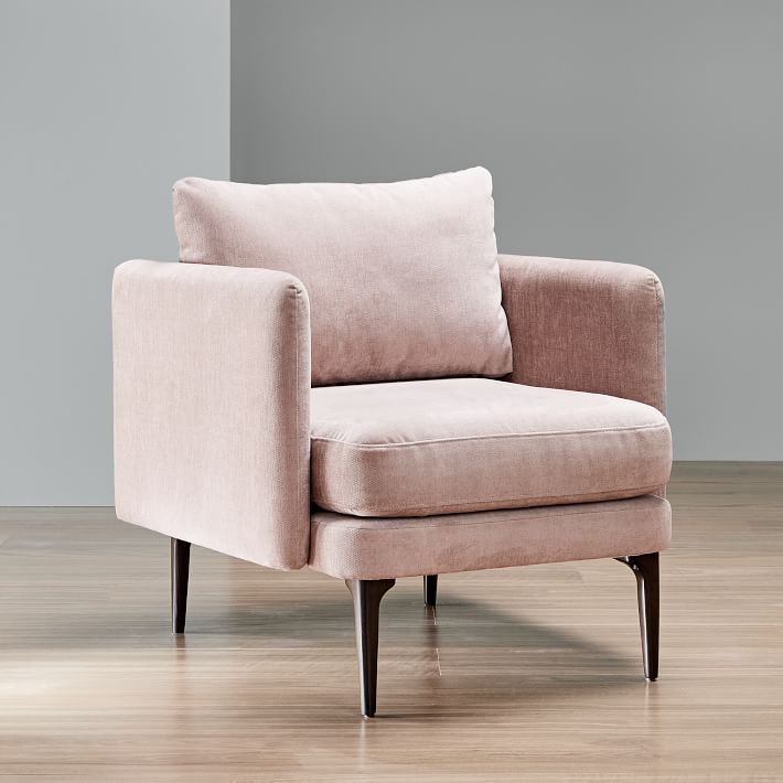 west elm chair pink