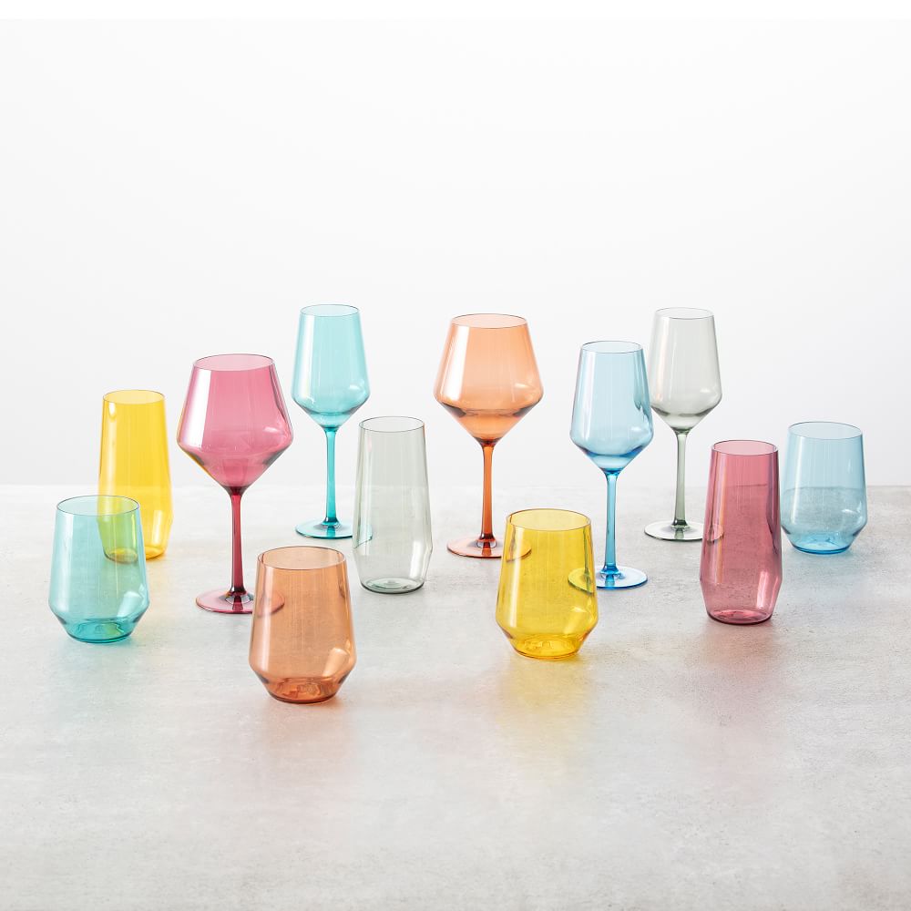 outdoor prosecco glasses