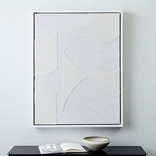 Colourblock Lacquer Square Dimensional Wall Art by Margo Selby West Elm