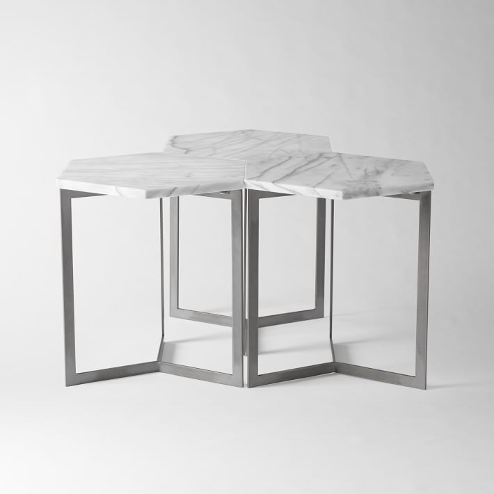 west elm hexagon side table