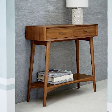 mid century console table west elm