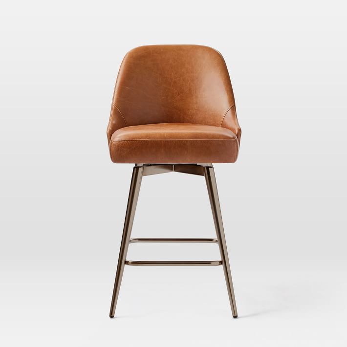 west elm saddle stool