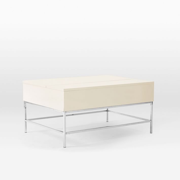 west elm lacquer storage coffee table