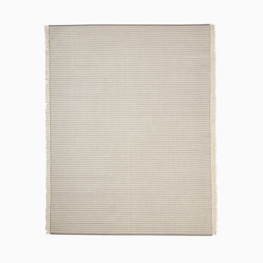 Mini Grid Fringe Rug West Elm