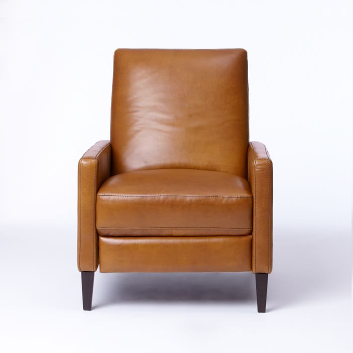 west elm sedgwick leather recliner