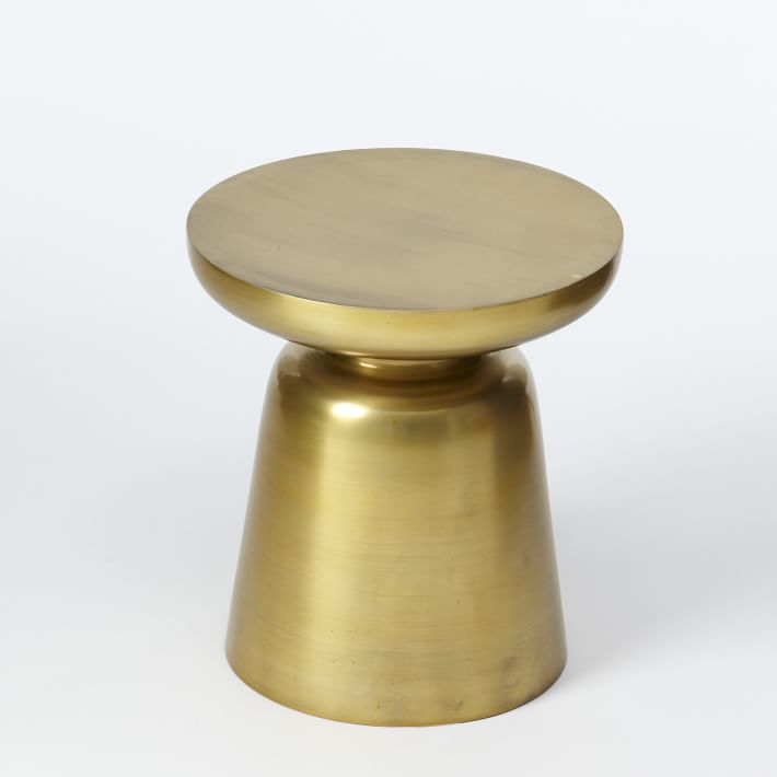 west elm side table brass