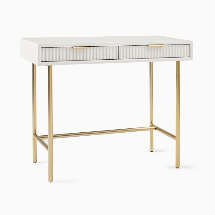 west elm brass desk