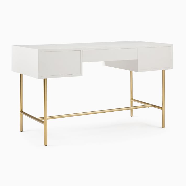 west elm brass desk