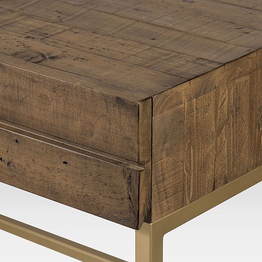 reclaimed pine workstation west elm