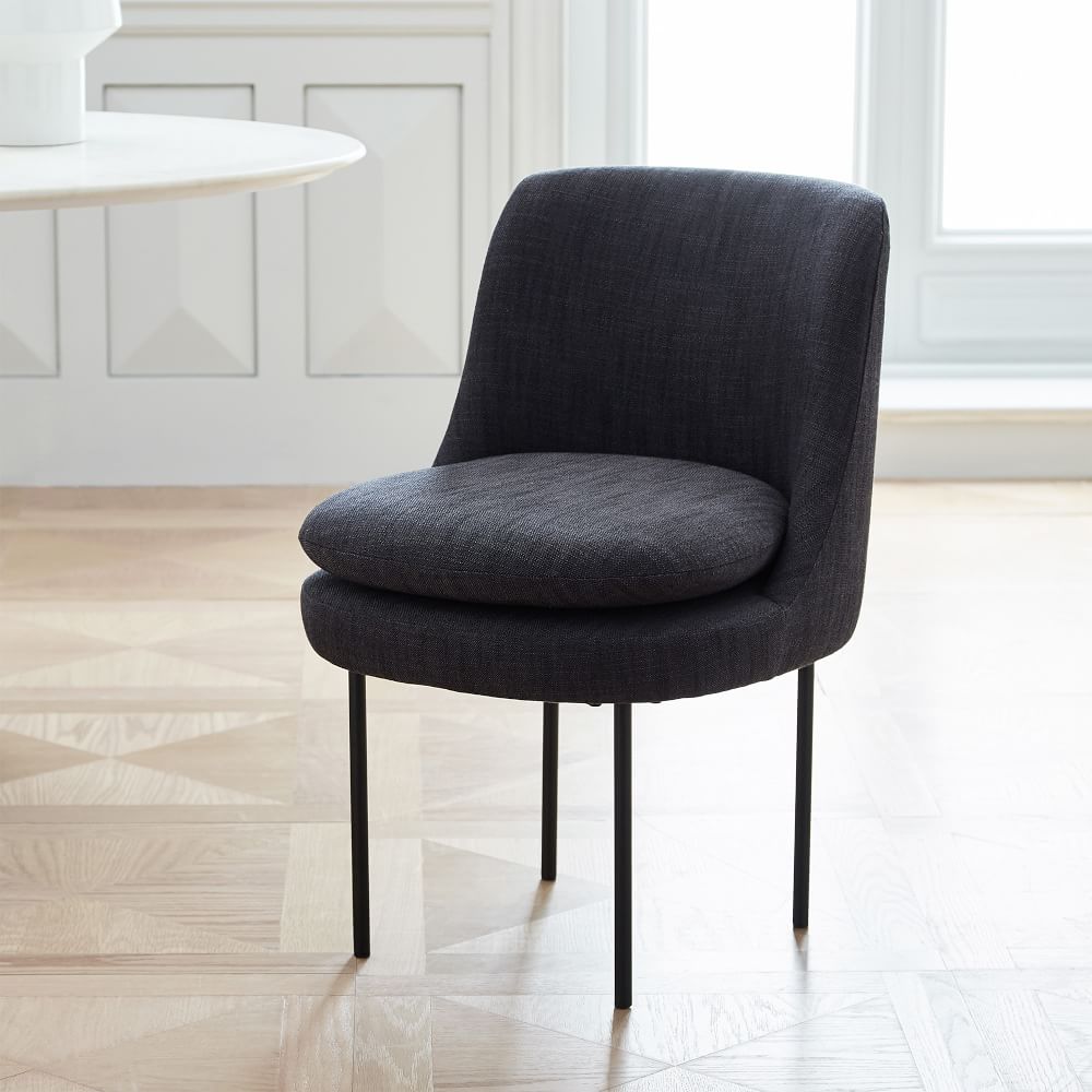 curved upholstered chair