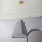 west elm fabric geo shade pendant