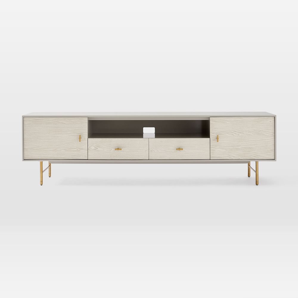 Modernist Wood & Lacquer Media Console (68"80") West Elm