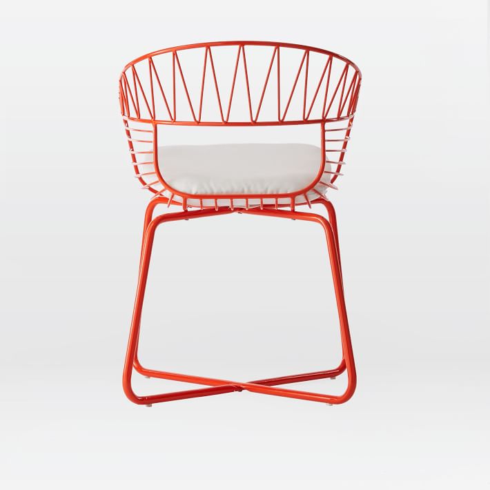 soleil metal outdoor bistro chair