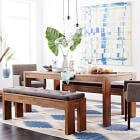 west elm dining table with bench