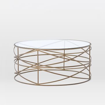 west elm brass coffee table