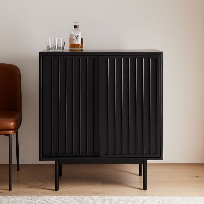 Slatted Bar Cabinet (32