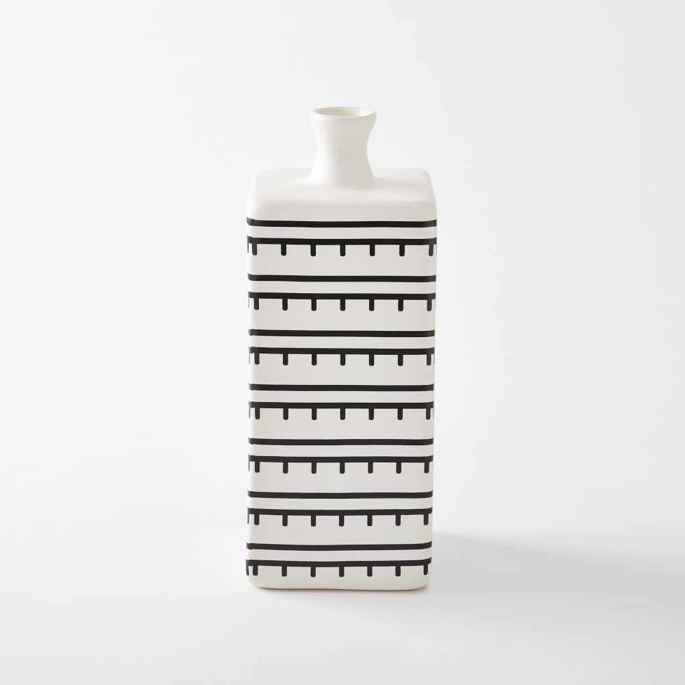 Black & White Colorblock Vases West Elm
