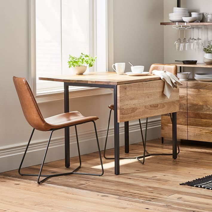 black table with marble top