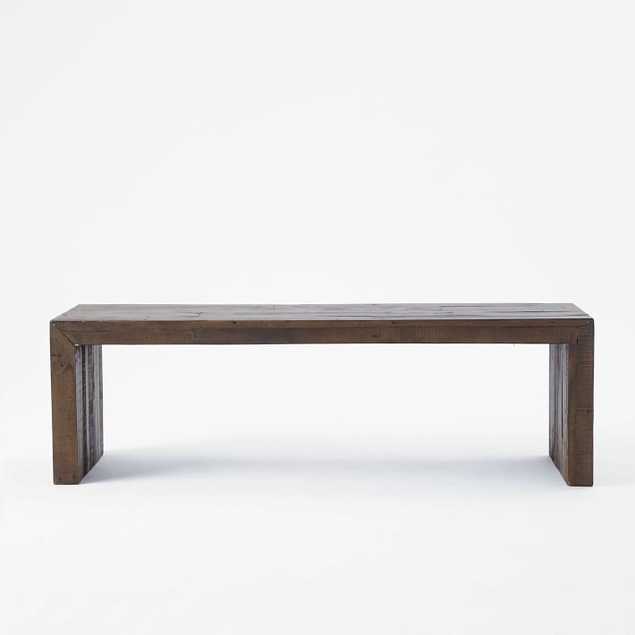 wood bench west elm