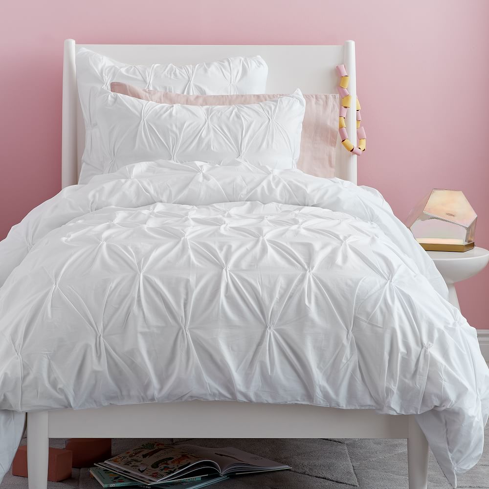 Organic Cotton Pintuck Duvet Cover & Shams White West Elm