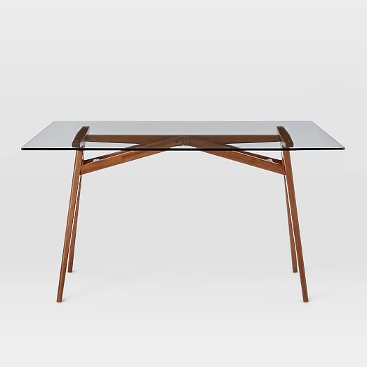 west elm glass top desk