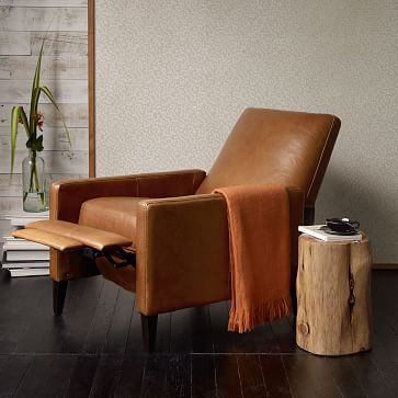 west elm leather recliner