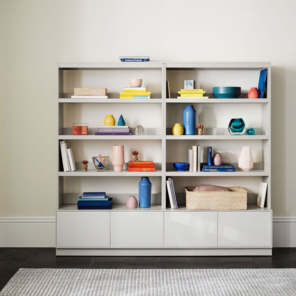 Emilia Media Console (40") + Hutch, Entertainment Center West Elm
