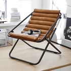 west elm leather sling chair