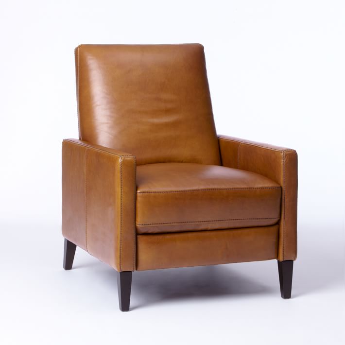 west elm leather recliner