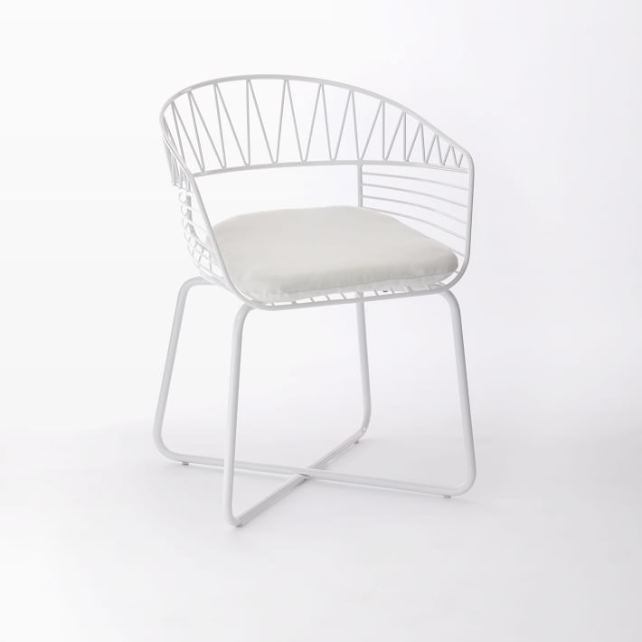 soleil metal outdoor bistro chair