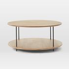 west elm tiered wood coffee table