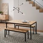 west elm box frame dining bench