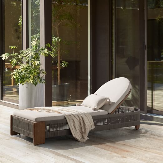 west elm chaise lounge outdoor