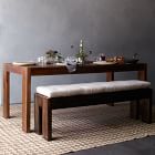 west elm dining table with bench