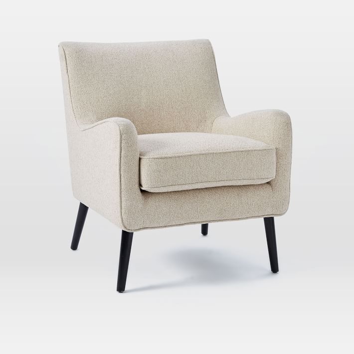 boucle chair west elm