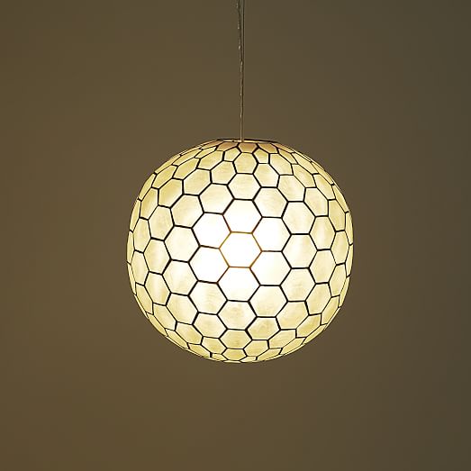 west elm capiz orb pendant