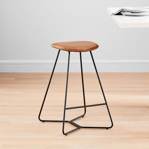 leather counter stools backless