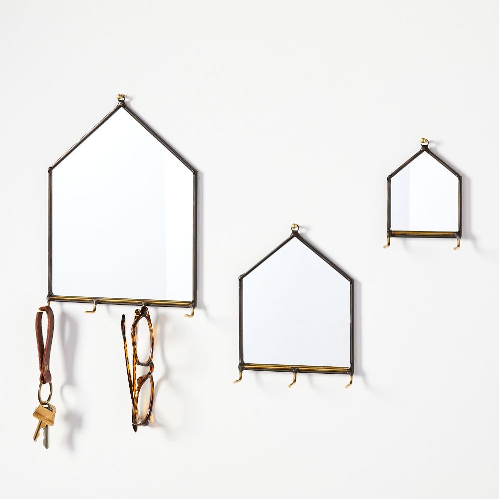 SZKLO Glass House Mirror Wall Organizers West Elm