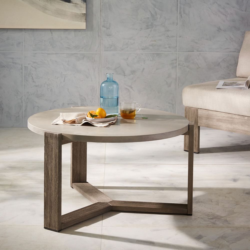 Concrete Outdoor Coffee Table West Elm