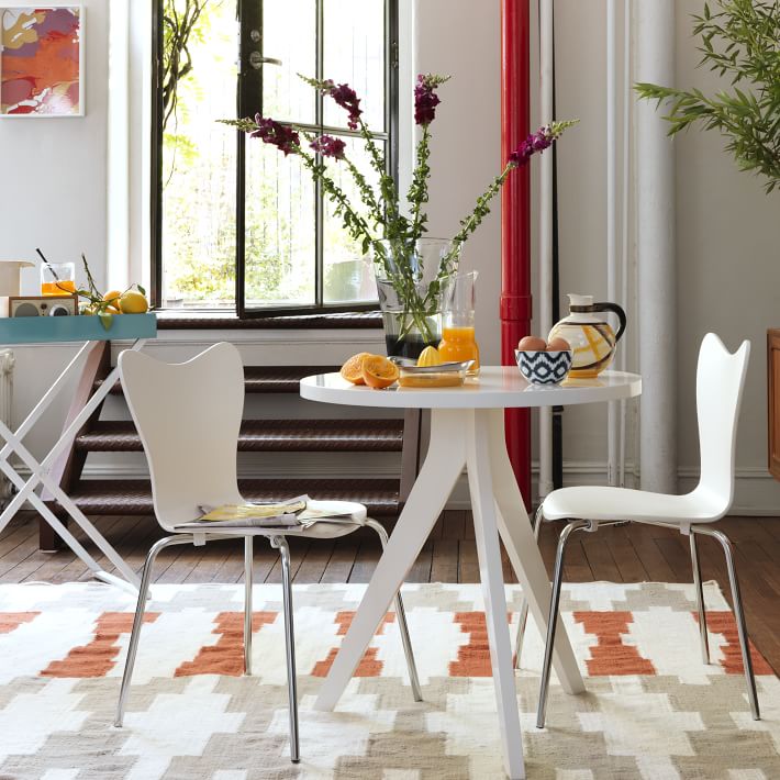 west elm white round table