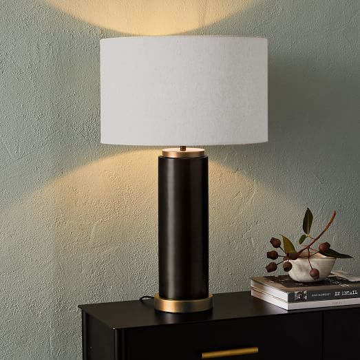 west elm marble pillar lamp