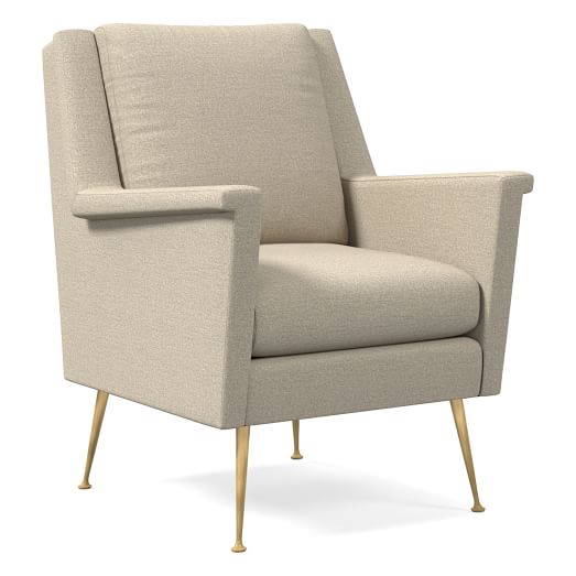 west elm carlo mid century chair