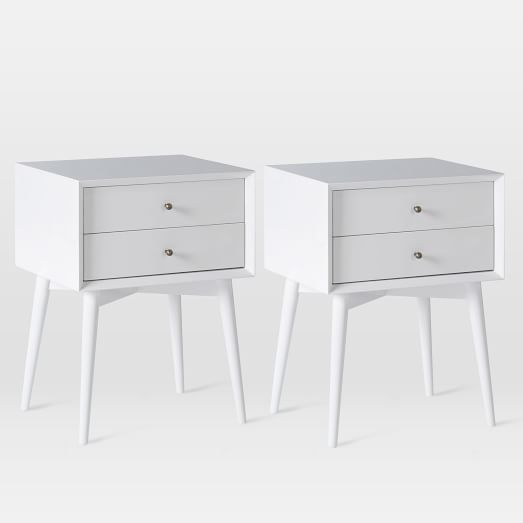 white side table west elm